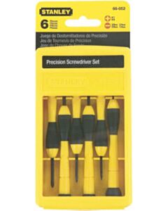 Stanley Cushion Grip precisieschroevendraaierset 6-delig 0-66-052