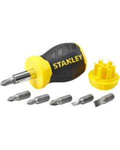 Stanley Multibit Stubby schroevendraaier met 6 bits