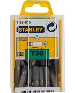 25 Torx T30 bits 1/4 inch 25 mm Stanley 1-68-845