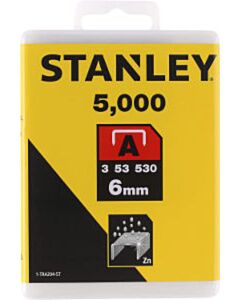 Stanley nietjes 6 mm type A 5000 stuks