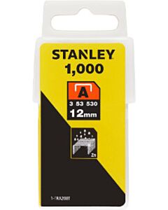 Stanley nietjes 12 mm type A 1000 stuks
