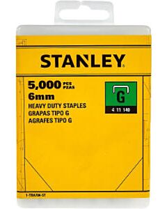 Stanley nietjes 6 mm type G 5000 stuks