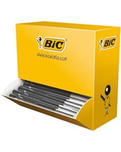 100x Bic M10 balpen zwart medium