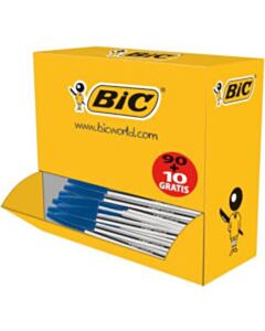 100x Bic Cristal balpen blauw medium