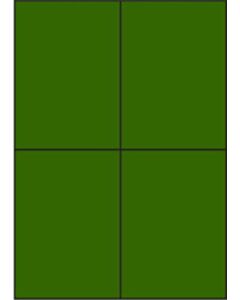 Groene A4 etiketten 105 x 148 mm (100 vel)