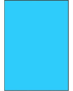 Blauwe A4 etiketten 210 x 297 mm 100 vel Sorex