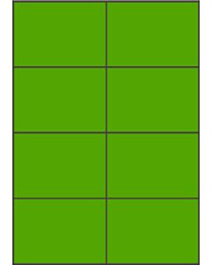 Groene A4 etiketten 105 x 74 mm 100 vel Sorex