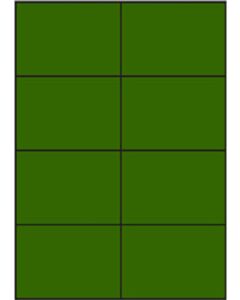 Groene A4 etiketten 105 x 74 mm (100 vel)