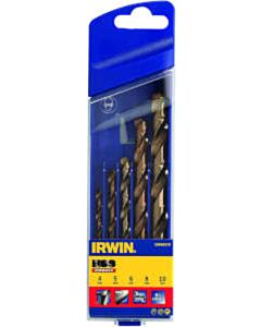 Irwin HSS Cobalt metaalborenset 4/5/6/8/10mm