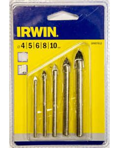 Irwin glas- en tegelborenset 4/5/6/8/10mm