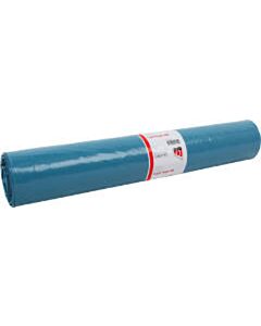 Extra stevige blauwe afvalzak LDPE T50 160L 20 stuks Quantore