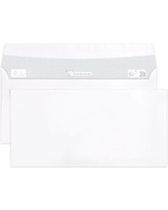 500 Witte enveloppen 110x220mm 80g zelfklevend Clairalfa