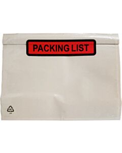 1000 Paklijstenveloppen A6 165x122mm Packing List PP