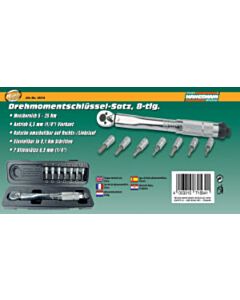 Momentsleutel set 8-delig 1/4 Mannesmann 5-25Nm 18314