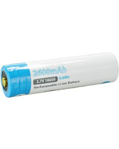 Oplaadbare EagTac 18650 batterij 2600 mAh