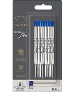10 Parker QuinkFlow balpenvullingen blauw medium