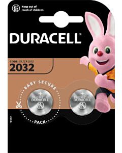 2 Duracell DL/CR 2032 knoopcel batterijen