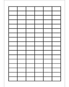 A4 etiketten 30 x 15 mm wit (100 vel)