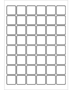 A4 etiketten 30 x 30 mm wit (100 vel)