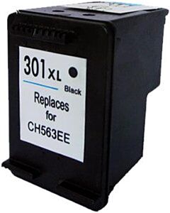 Huismerk HP 301XL cartridge zwart met inktniveau