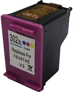 Huismerk HP 302XL cartridge kleur met inktniveau