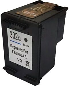 Huismerk HP 302XL cartridge zwart met inktniveau