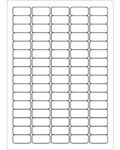 A4 etiketten 35,6 x 16,9 mm wit (100 vel)