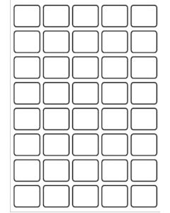 A4 etiketten 36 x 30 mm wit (100 vel)