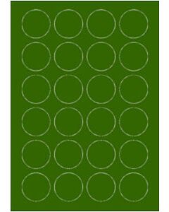Groene A4 etiketten 40 mm rond (100 vel)