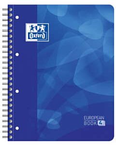 Oxford projectboek A4+ 4-gaats lijn 120 vel blauw