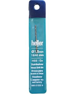 Heller metaalboor 1,5 x 40 mm HSS-Co Cobalt