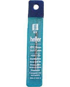 Heller metaalboor 2,5 x 57 mm HSS-Co Cobalt