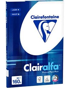 A4 papier 160 gram pak 50 vel Clairefontaine Clairalfa