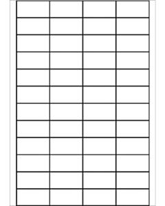 A4 etiketten 48 x 24,75 mm wit (100 vel)