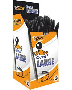 50x Bic Cristal Large balpen zwart