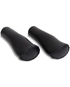 Selle Orient lederen handvatten set zwart 130 mm