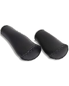 Selle Orient lederen handvatten set zwart 135/92 mm