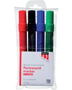 Quantore permanent marker 1-1,5mm rond 4 stuks