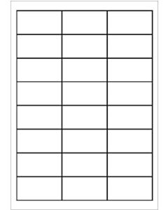 A4 etiketten 65 x 29,7 mm wit (100 vel)