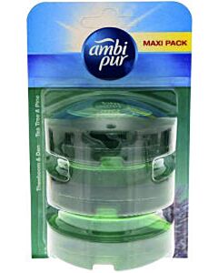 Toiletblok navulling Ambi Pur tea tree en pine 3 x 55 ml