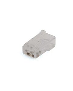 RJ45 plug voor ronde kabels, 25 stuks