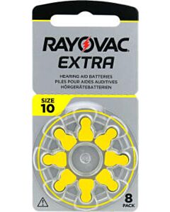 Rayovac Extra type 10 geel (8 pak)