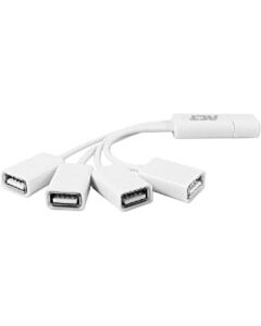 Flexibele USB hub met 4 USB 2.0 poorten ACT AC6210