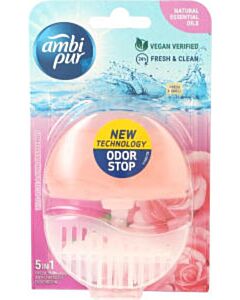 Toiletblok Ambi Pur Wild Rose & Pink Grapefruit navulbaar 55 ml