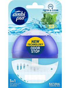Toiletblok Ambi Pur Fresh Water & Mint navulbaar 55 ml