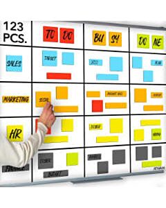 Scrum magneten set voor whiteboard 123-delig