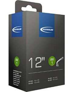 Schwalbe fiets binnenband 12 inch AV1 45 graden