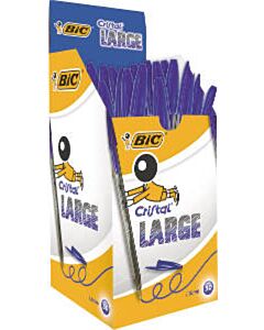 50x Bic Cristal Large balpen blauw