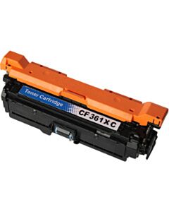 Huismerk HP 508X (CF361X) toner cyaan