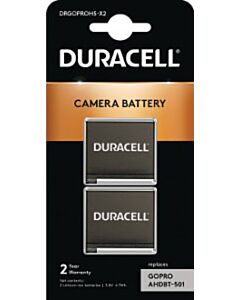 2x GoPro Hero 5, 6, 7 accu AHDBT-501 (Duracell)